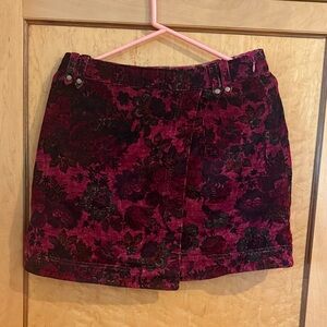Pilcro Red Mini Pencil Skirt Wrap Night Out